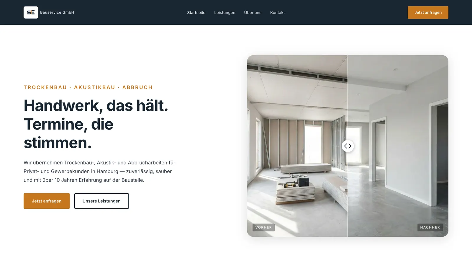 Screenshot SE Bauservice